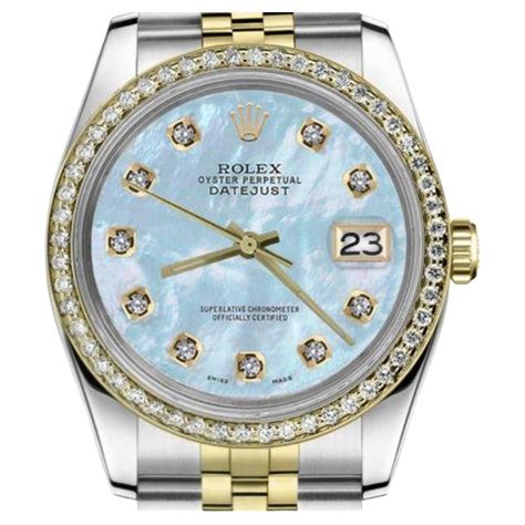 rolex datejust baby blue dial|rolex datejust heren.